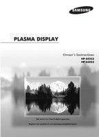 Samsung HLR5067W1XXAA HLR5667WAX/XAA HLT6756WX/XAA TV Operating Manuals